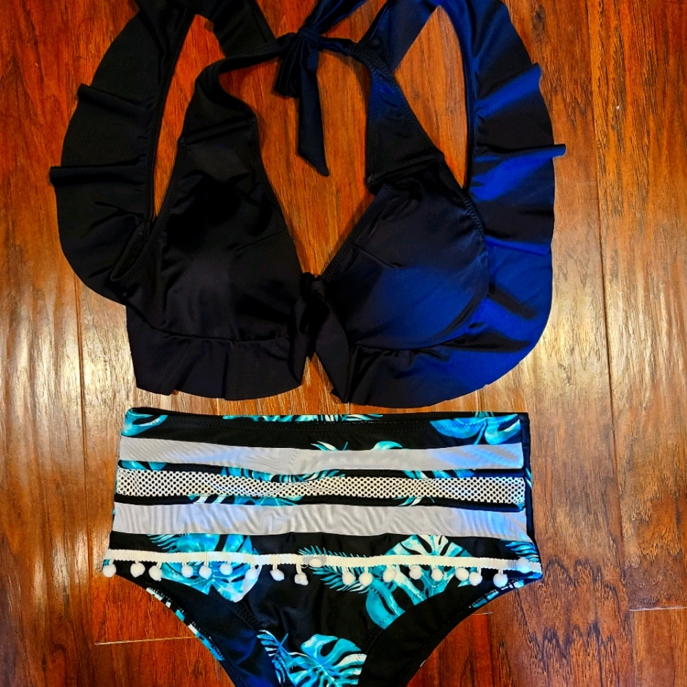 2 piece swimsuit large